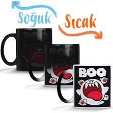 Baskı Dükkanı Süper Mario Boo Sihirli Kupa Bardak Porselen