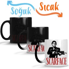Baskı Dükkanı Scarface Sihirli Kupa Bardak Porselen