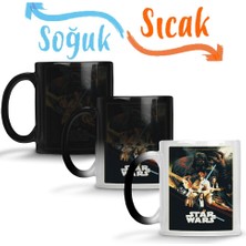 Baskı Dükkanı Star Wars Guerra Nas Estrelas Sihirli Kupa Bardak Porselen