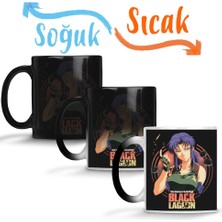 Baskı Dükkanı Black Lagoon Sihirli Kupa Bardak Porselen