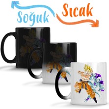 Baskı Dükkanı Dragon Ball Z Sihirli Kupa Bardak Porselen