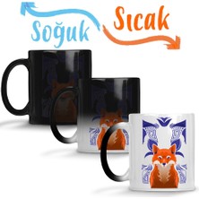 Baskı Dükkanı Fox Foxy Sihirli Kupa Bardak Porselen