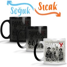 Baskı Dükkanı Ramones Sihirli Kupa Bardak Porselen