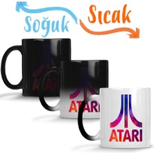 Baskı Dükkanı Atari Oyun Game Ower Sihirli Kupa Bardak Porselen