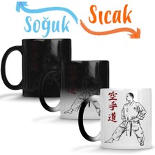 Baskı Dükkanı Karate Shotokan Sihirli Kupa Bardak Porselen