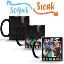 Baskı Dükkanı Gorillaz Girls Just Wanna Have Fun Sihirli Kupa Bardak Porselen