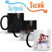 Baskı Dükkanı One Piece Sihirli Kupa Bardak Porselen