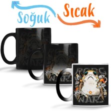 Baskı Dükkanı Porg Wars Sihirli Kupa Bardak Porselen