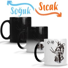 Baskı Dükkanı Samurai Sihirli Kupa Bardak Porselen