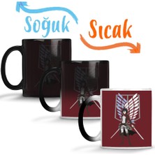 Baskı Dükkanı Attack On Titan Mikasa Sihirli Kupa Bardak Porselen