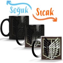 Baskı Dükkanı Attack On Titan Scoutıng Legıon Sihirli Kupa Bardak Porselen