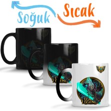 Baskı Dükkanı League Of Legends Ekko Lol Sihirli Kupa Bardak Porselen