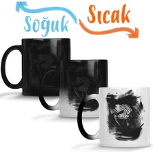 Baskı Dükkanı Star Wars - Kylo Ren Sihirli Kupa Bardak Porselen