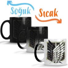 Baskı Dükkanı Attack On Titan Scouting Legion Alternative Sihirli Kupa Bardak Porselen