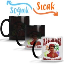 Baskı Dükkanı Resiliencia Frida Kahlo Sihirli Kupa Bardak Porselen