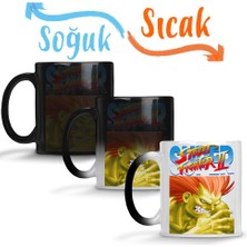 Baskı Dükkanı Street Fighter 08 Sihirli Kupa Bardak Porselen