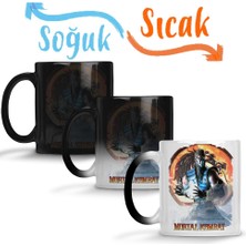 Baskı Dükkanı Sub Zero Mortal Kombat Game Sihirli Kupa Bardak Porselen