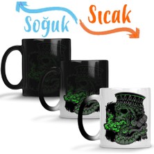 Baskı Dükkanı Elder Lich Sihirli Kupa Bardak Porselen