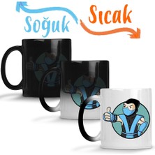 Baskı Dükkanı Sub Zero Vault Boy Sihirli Kupa Bardak Porselen