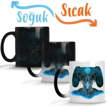 Baskı Dükkanı Alien Ps Sihirli Kupa Bardak Porselen