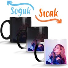 Baskı Dükkanı Blackpink Rose Sihirli Kupa Bardak Porselen