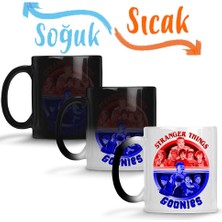 Baskı Dükkanı Goonies E Stranger Things Sihirli Kupa Bardak Porselen