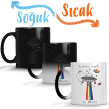 Baskı Dükkanı Humans Need To Belive Sihirli Kupa Bardak Porselen