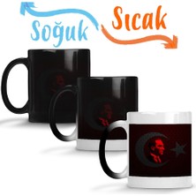 Baskı Dükkanı Atatürk 01 Sihirli Kupa Bardak Porselen