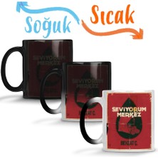 Baskı Dükkanı Behzat Ç Seviyorum Merkez Sihirli Kupa Bardak Porselen