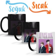 Baskı Dükkanı Bts Bangtan Jungkook Sihirli Kupa Bardak Porselen