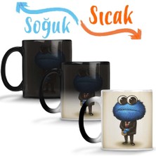 Baskı Dükkanı Kurabiye Canavarı 04 Sihirli Kupa Bardak Porselen