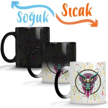 Baskı Dükkanı Baykuş 7 Sihirli Kupa Bardak Porselen