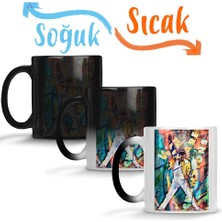 Baskı Dükkanı Freddie Mercury 012 Sihirli Kupa Bardak Porselen