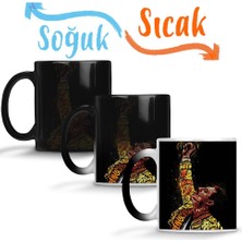 Baskı Dükkanı Freddie Mercury 016 Sihirli Kupa Bardak Porselen