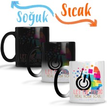 Baskı Dükkanı Lyric Typography Sihirli Kupa Bardak Porselen