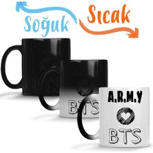 Baskı Dükkanı Bts Army Sihirli Kupa Bardak Porselen