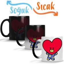 Baskı Dükkanı Bts BT21 Van Sihirli Kupa Bardak Porselen