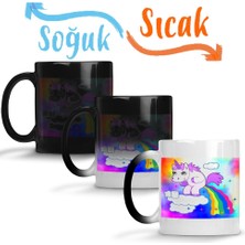 Baskı Dükkanı Unicorn Sihirli Kupa Bardak Porselen