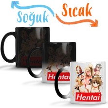 Baskı Dükkanı Hentai Hentaı Sihirli Kupa Bardak Porselen