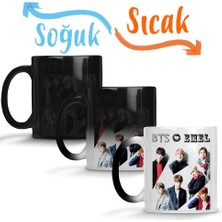 Baskı Dükkanı Kişiye Özel Bangtan Boys Bts Sihirli Kupa Bardak Porselen