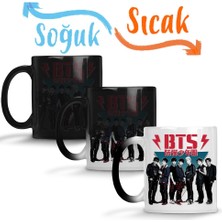Baskı Dükkanı Bts 80's Vintage Sihirli Kupa Bardak Porselen
