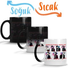 Baskı Dükkanı Bts Bangtan Boys Sihirli Kupa Bardak Porselen