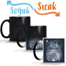 Baskı Dükkanı Catbus Friendly Spirit Totoro Sihirli Kupa Bardak Porselen