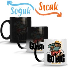 Baskı Dükkanı Go Big Sihirli Kupa Bardak Porselen