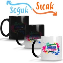 Baskı Dükkanı Jesus Cristo Sihirli Kupa Bardak Porselen