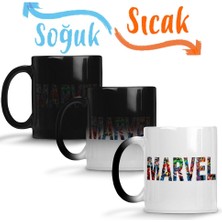 Baskı Dükkanı Marvel Sihirli Kupa Bardak Porselen