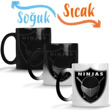 Baskı Dükkanı Gijoe Ninjas Sihirli Kupa Bardak Porselen