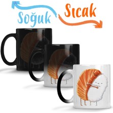 Baskı Dükkanı I Love Pasta Sihirli Kupa Bardak Porselen