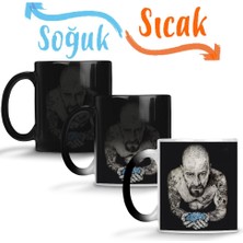 Baskı Dükkanı Heinsenberg Tattoo Sihirli Kupa Bardak Porselen