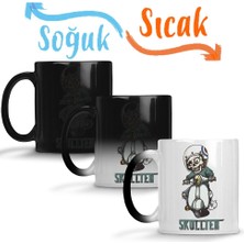 Baskı Dükkanı Skullter Zombie Sihirli Kupa Bardak Porselen